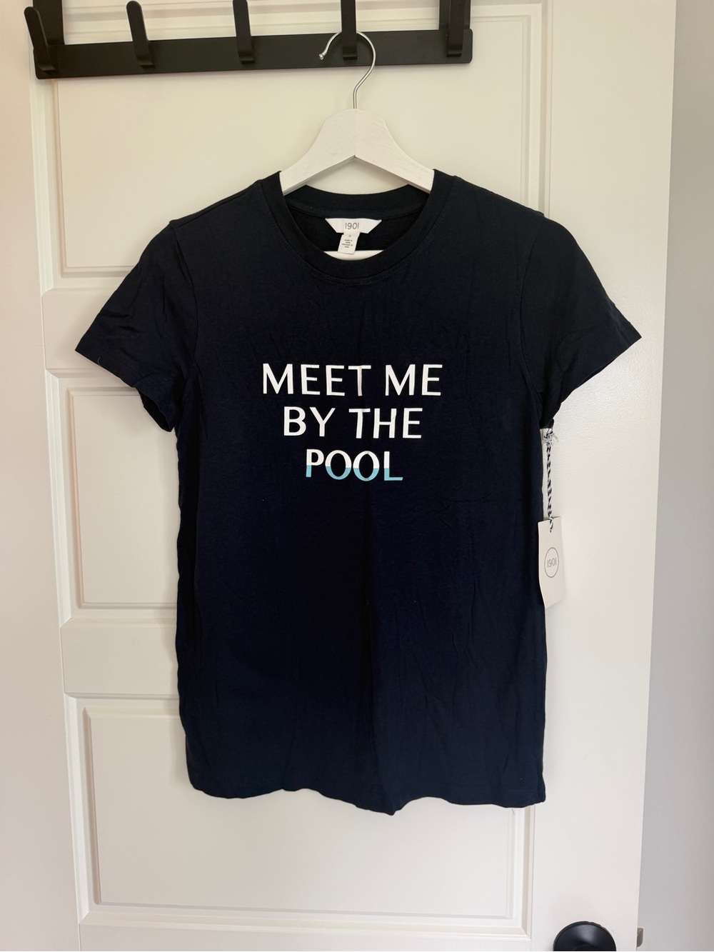 Nordstrom 1901 Navy 'Meet Me By The Pool' Graphic Tee